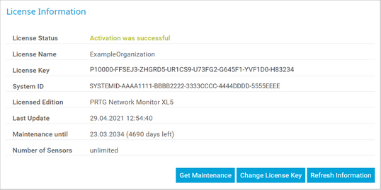 License Information